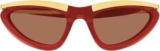Bottega Veneta Sunglasses Bv1477 S 005 Red/Red Women