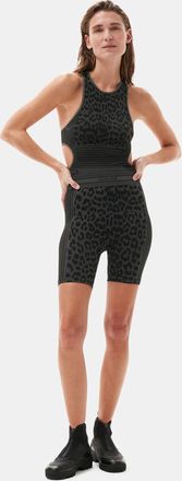 Ganni Seamless Jacquard Shorts in Black Size Small Womens
