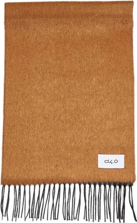D4.0 Accessoires, Heren, Oranje, ONE Size, Kasjmier, Rechthoekige Sjaal