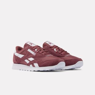 Reebok Classic Trainingsschuh REEBOK CLASSIC CLASSIC NYLON, Gr. 37,5, schwarzberry, ftwwei&szlig;, schwarzberry, Leder, Synthetik, Textil, Schuhe Trainingsschuh