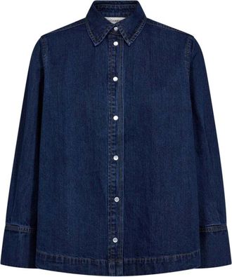 Co'Couture Dames, Blouses & Shirts, Blauw, Maat: M Denim