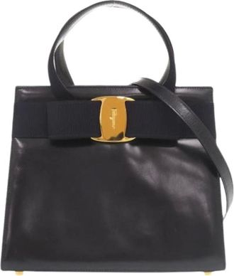 Ferragamo Pre-owned Handbags, female, Blue, Size: ONE SIZE Pre-owned Handbag, Shoulder bag