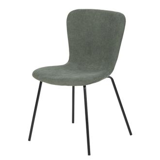 Maisons du monde Silla de pana reciclada verde caqui