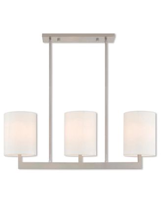 Livex Lighting Livex Hayworth 3 Light BN Linear Chandelier