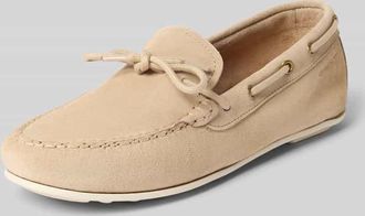 GANT Mokassins aus Leder Modell Seabaya in Beige, Gr&ouml;&szlig;e 36