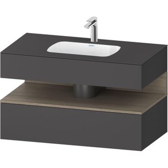 Duravit Qatego Lavabo Encastrado Con Base De Lavabo Consola, - Duravit