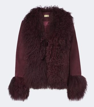 Rixo Chaqueta Sammy de ante con borrego