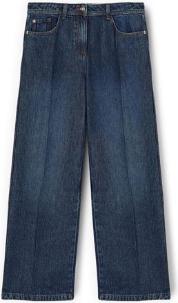 Motivi Palazzo Jeans - Dames - Loose Fit Jeans - Blauw - L - Katoen - Jeans