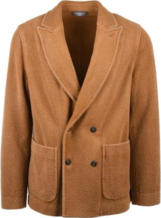 Circolo 1901 Jassen, Heren, Beige, L, Wol, Blazer Doppiopetto