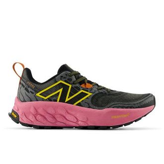New Balance Womens Fresh Foam X Hierro v8 in Black/Pink/Orange Synthetic, size 3.5 Narrow