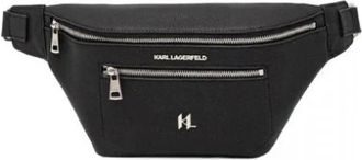 Karl Lagerfeld unisex, Tassen, Zwart, Maat: ONE Size Leer
