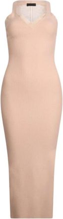 Liu Jo Gebreide jurk met kanten rug - Dames - Casual kleedjes - Roze - M - Kleedjes