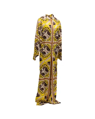 Valentino Garavani Paisley-Print Silk Jumpsuit - Yellow