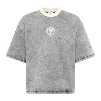 Carlo Colucci T-shirt - Heren - T-shirts - Zwart - L - Denim - Tops