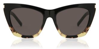 Saint Laurent SL 214 KATE 010 Womens Sunglasses Tortoiseshell Size 55