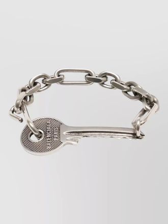 Balenciaga neverlost metal bracelet key chain link