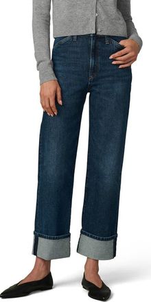 Joe's The Margot Cuffed Slant Pocket High Waist Relaxed Straight Leg Jeans in Rendezvous at Nordstrom, Size 23