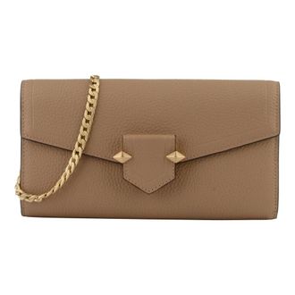 Pourchet Tassen, Dames, Beige, ONE Size, Leer, Pochette S&egrave;vres