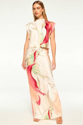 Misa Sierra Skirt In Divine Marble