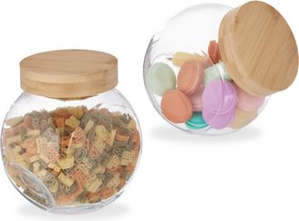 Relaxdays Vorratsglas »2 Stück« 2 Stk. tlg
