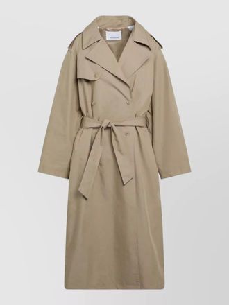 Frankie Shop long length jacket epaulettes storm flap