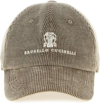Brunello Cucinelli Beige None Logo Baseball Hat