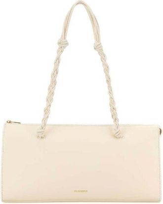 Jil Sander Ivory Leather Tangle Tent Shoulder Bag 106 Borse A Mano
