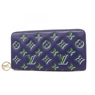 Louis Vuitton Blue Green Long Wallet (Bi-Fold) (Pre-Owned)