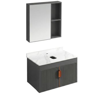 Rea Un Conjunto De Muebles De Ba&ntilde;o Con Encimera Rea Top Aa18 Marti 60cm Grey