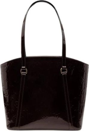 Louis Vuitton Pre-owned Avalon MM - Dames - Vintage Shopper - Paars - ONE Size - Leer - Vintage