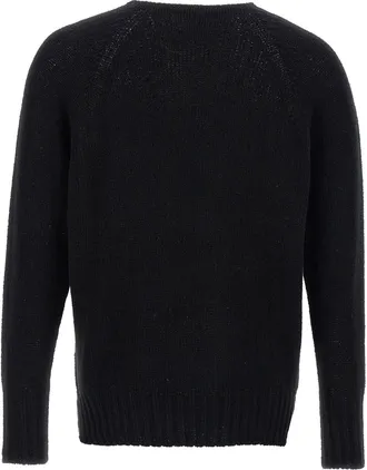 Maryya Boucl&eacute; Cotton Blend Sweater - Black