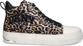 DKNY leopard-print sneakers - Brown
