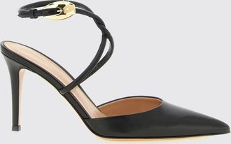 Gianvito Rossi D&eacute;collet&eacute; Jungle Mamba 85 in nappa con cinturino alla caviglia