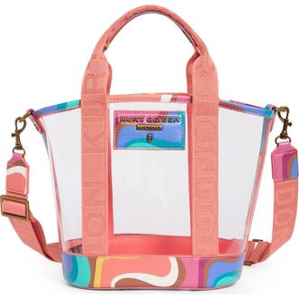 Kurt Geiger Small Hampstead Clear Tote in White Multi at Nordstrom Rack