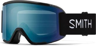 Smith Squad 180mm ChromaPop Snow Goggles in Black /Blue Mirror at Nordstrom, Size Medium