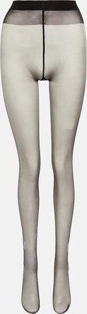 Saint Laurent Monogram crystal-embellished tights