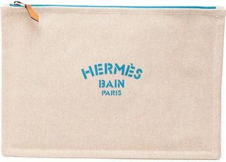 Herm&egrave;s Pre-owned Hermes Canvas Bain Flat Yachting GM Ladies TM9ANCARG5WNO9HZ