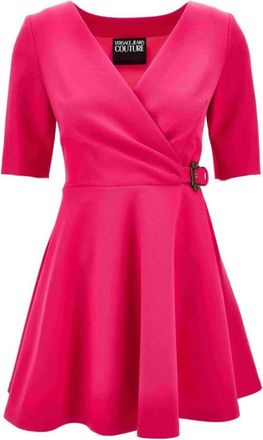 Versace Jeans Couture Jurken - Dames - Korte kleedjes - Roze - XS - Kleedjes