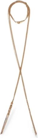 Chlo&eacute; Lange Halsketting van Kant - Dames - Kettingen - Geel - ONE Size - Accessoires