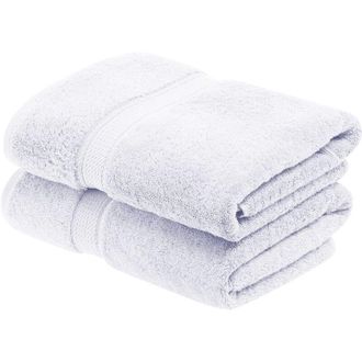 Superior Set di Asciugamani in Cotone Egiziano 900 Grammi, 2 Pezzi, Bianco