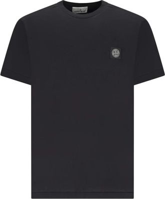 Stone Island SS T-Shirt - Heren - T-shirts - Zwart - XL - Katoen - Tops