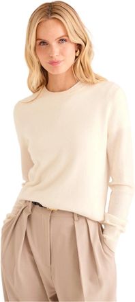 Naadam Womens The Original Cashmere Crewneck Sweater, White, Small