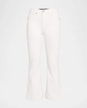 Veronica Beard Carson High-Rise Ankle Flare Jeans