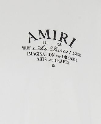 Amiri Mens Crew Neck T-Shirt White Cotton T-Shirts And Polos