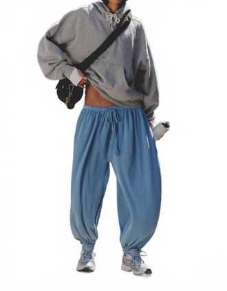 Free People Momentum Balloon Pants In Blue Moon