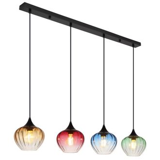 Globo Lighting L&aacute;mpara Colgante - Sander - Multicolor - Vidrio - Gran