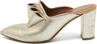Malone Souliers Mules in pelle Pre-owned 75mm - Oro