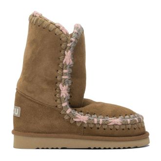 Mou Schoenen, Dames, Bruin, 38 EU, Wol, Enkellaarsjes