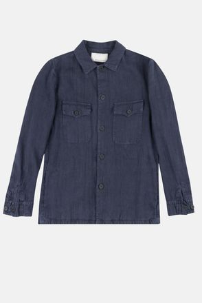 Original Vintage Sovracamicia In Lino