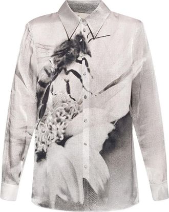 Tory Burch Camicia con stampa grafica - Grigio